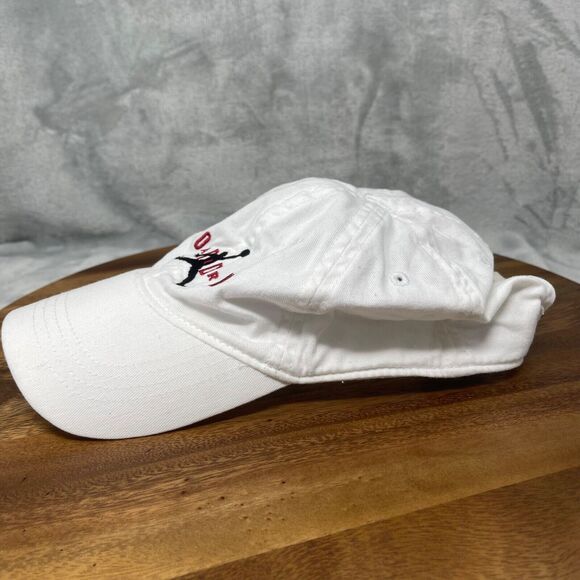 Nike Air Jordan Hat Child Size White 100% Cotton Adjustable Hook & Loop Back - Picture 3 of 12